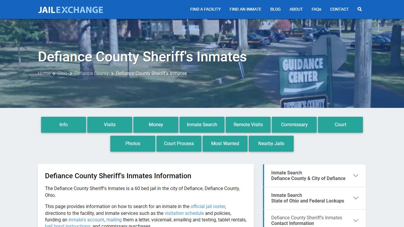 Defiance County Sheriff's Inmates - Jail Exchange